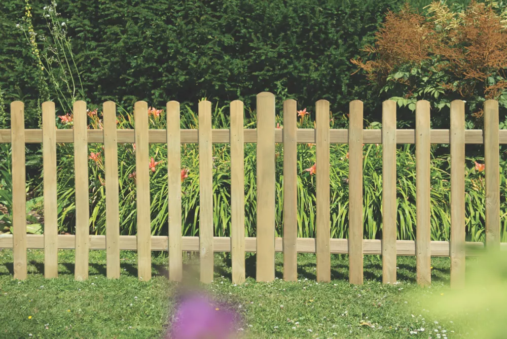Forest Ultima Picket Fence Panel Natural Timber X Pack Of 3 4 Forest Ultima Picket Fence Panel Natural Timber X Pack Of 3 - Image 2