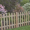 Forest Ultima Picket Fence Panel Natural Timber X Pack Of 3 -Forest Garden Shop 925KV P