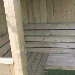 Shire Honeysuckle 4' X 4' (Nominal) Pyramid Timber Arbour -Forest Garden Shop 9276F A4