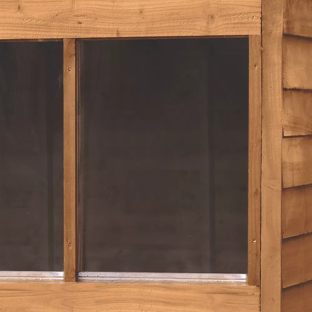 Forest 6' X 4' (Nominal) Reverse Apex Overlap Timber Shed 7 Forest 6' X 4' (Nominal) Reverse Apex Overlap Timber Shed - Image 5