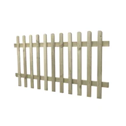 Forest Ultima Picket Fence Panel Natural Timber X Pack Of 5 -Forest Garden Shop 944KV A2