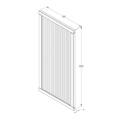 Forest Decibel Noise Reduction Garden Gate 900 X 1800mm Natural Timber -Forest Garden Shop 948JG A3