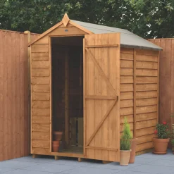 Forest 4&apos; X 6&apos; (Nominal) Apex Overlap Timber Shed With Base & Assembly