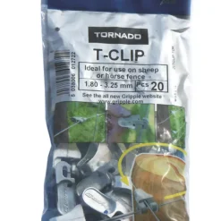 Tornado Gripple T-Clip Wire Fence Joiners 20 Pack -Forest Garden Shop 9531F A2