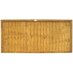 Forest Closeboard Fence Panels Golden Brown 6 X 3&apos; Pack Of 10