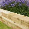Forest Sleeper Borders Pressure-Treated 1.2m 2 Pack -Forest Garden Shop 9705J P