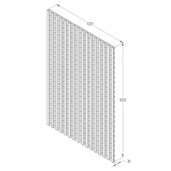 Forest Premium Softwood Rectangular Trellis 4 X 6&apos; 5 Pack -Forest Garden Shop 977JG A2