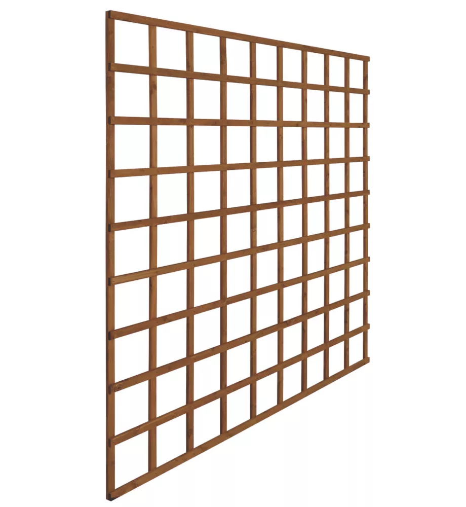 Forest Softwood Square Trellis 6 X 6' 3 Pack 4 Forest Softwood Square Trellis 6 X 6' 3 Pack - Image 2