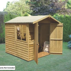 Greenworks Shop 20 Shire 6' 6" X 6' 6" (Nominal) Apex Overlap Timber Shed