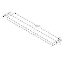 Forest Landscaping Sleepers Natural Timber 2.4m 4 Pack -Forest Garden Shop 991JG A4