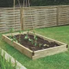 Forest Rectangular Raised Bed Natural Timber 1800 X 900 X 140mm -Forest Garden Shop 992KT P