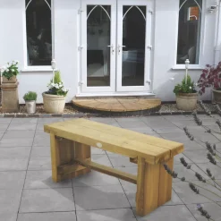 Forest Double Sleeper Garden Bench Softwood 1200 X 350 X 445mm